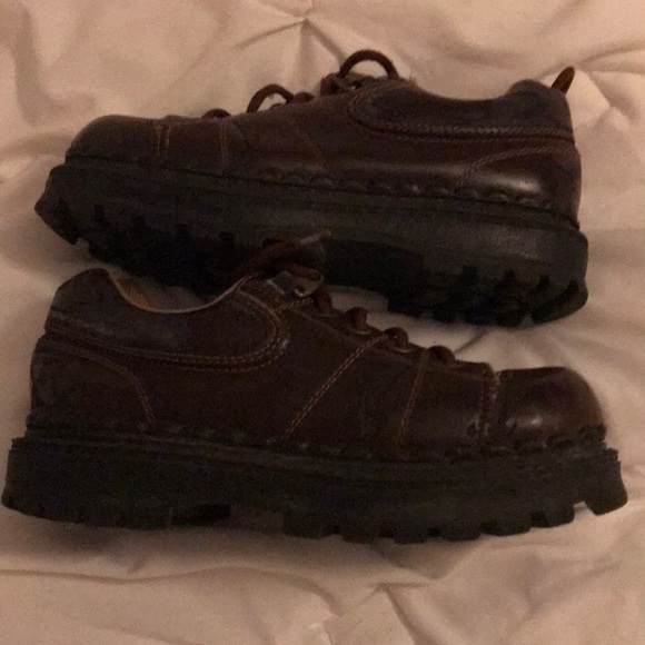 lei | Shoes | Lei Brown Chunky Shoes Size 8 | Poshmark